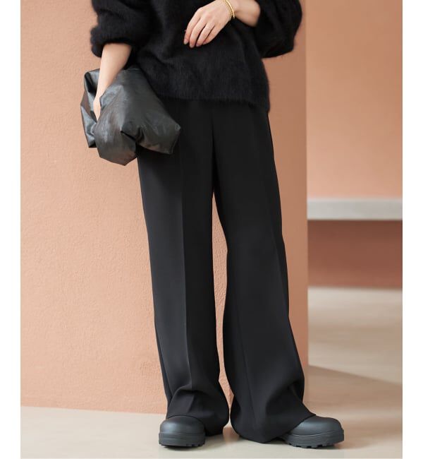 Plage「《WEB限定追加予約》washable straight パンツ 7」|スラックス|