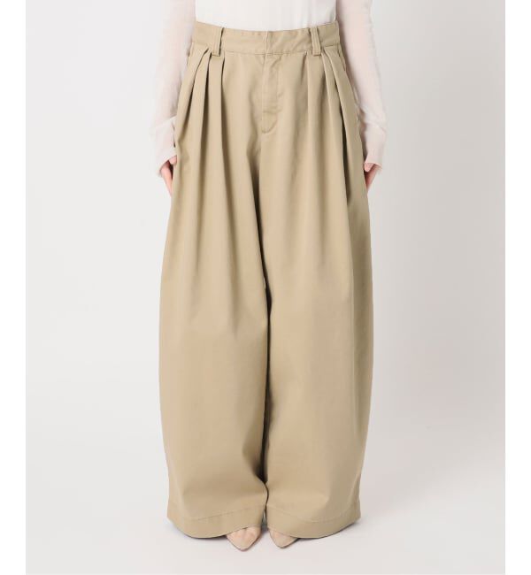 Plage「《WEB限定追加予約》R&rsquo;IAM Super wide CHINO パンツ 5」|チノ|