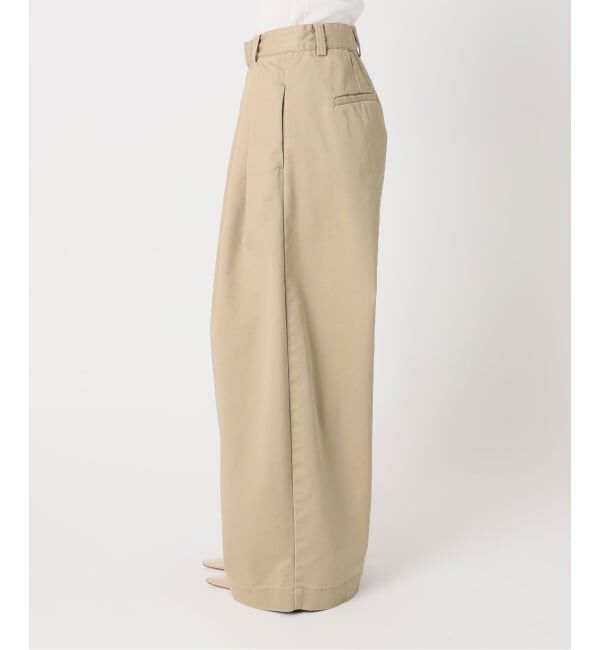 Plage「《WEB限定追加予約》R&rsquo;IAM Super wide CHINO パンツ 5」|チノ|