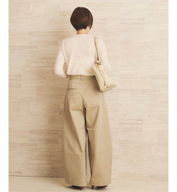 Plage「《WEB限定追加予約》R&rsquo;IAM Super wide CHINO パンツ 5」|チノ|