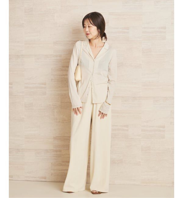 Plage「Open collar ロンT」|Tシャツ・カットソー|