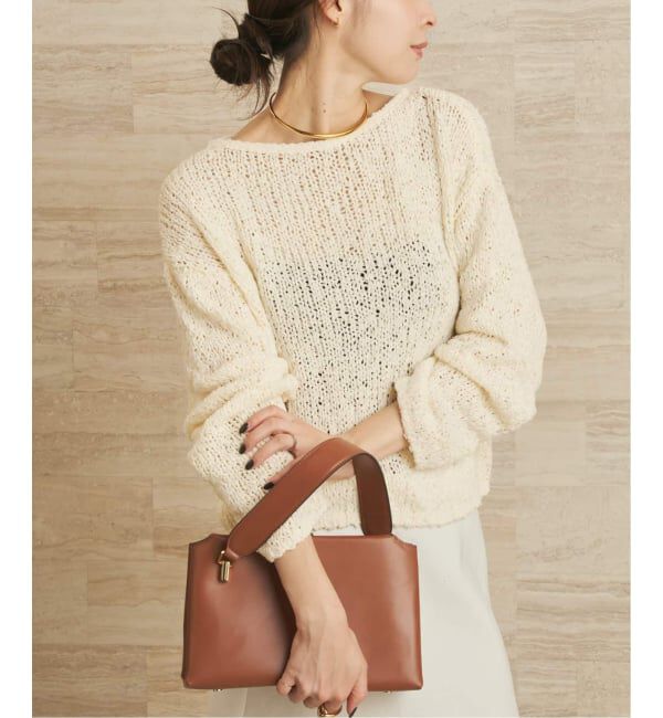 Plage「《WEB限定追加予約》Fringe yarn カーディガン 4」|カーディガン|