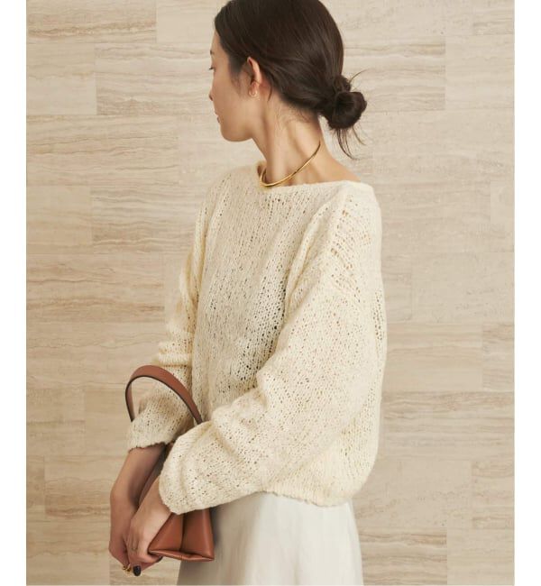 Plage「《WEB限定追加予約》Fringe yarn カーディガン 4」|カーディガン|