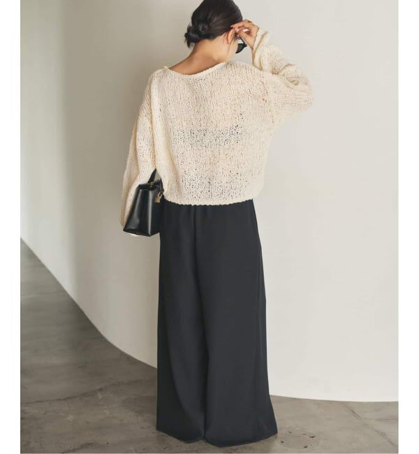 Plage「《WEB限定追加予約》Fringe yarn カーディガン 4」|カーディガン|