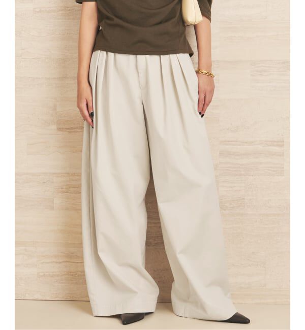 Plage「《追加予約》R&rsquo;IAM Super wide CHINO パンツ 6」|チノ|