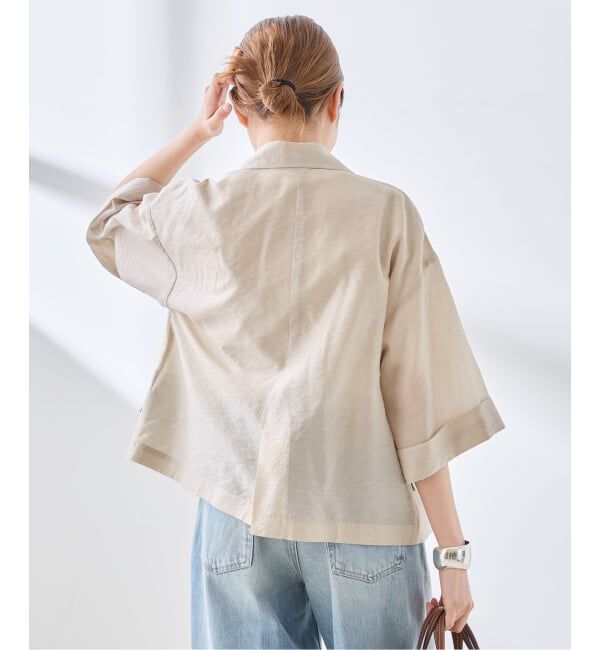 journal standard L'essage「シルクMIXシアー&ストライプジャケット」|テーラードジャケット|