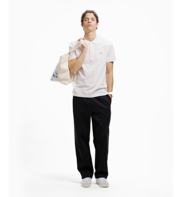 LACOSTE「ソリッド スリムフィット ストレッチポロシャツ（半袖）」|ポロシャツ|