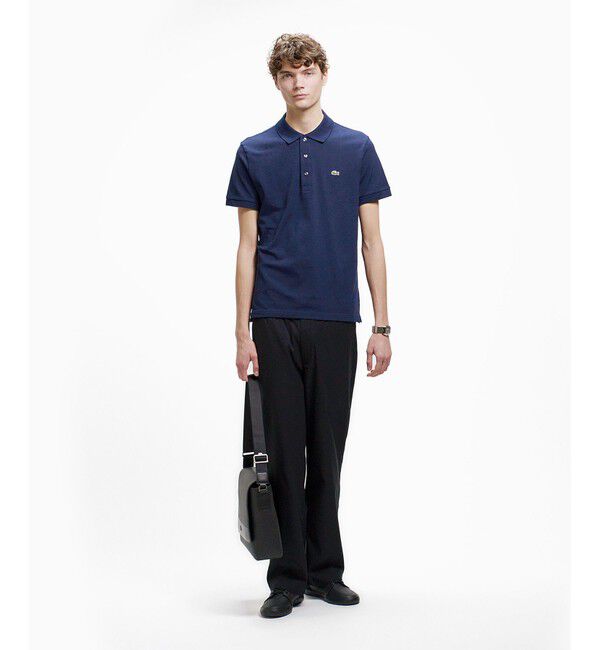 LACOSTE「ソリッド スリムフィット ストレッチポロシャツ（半袖）」|ポロシャツ|