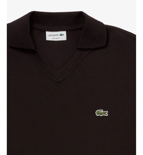 LACOSTE「L.12.12アレンジ スキッパーネックポロシャツ」|ポロシャツ|