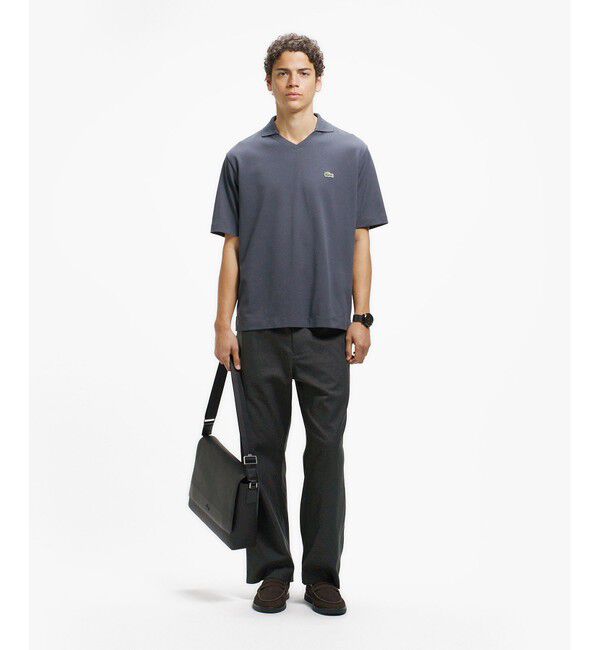 LACOSTE「L.12.12アレンジ スキッパーネックポロシャツ」|ポロシャツ|
