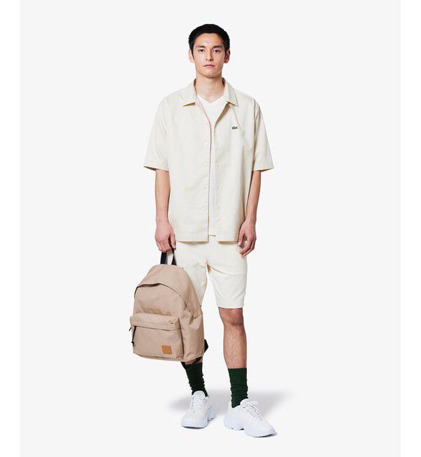 LACOSTE「L.12.12アレンジ スキッパーネックポロシャツ」|ポロシャツ|