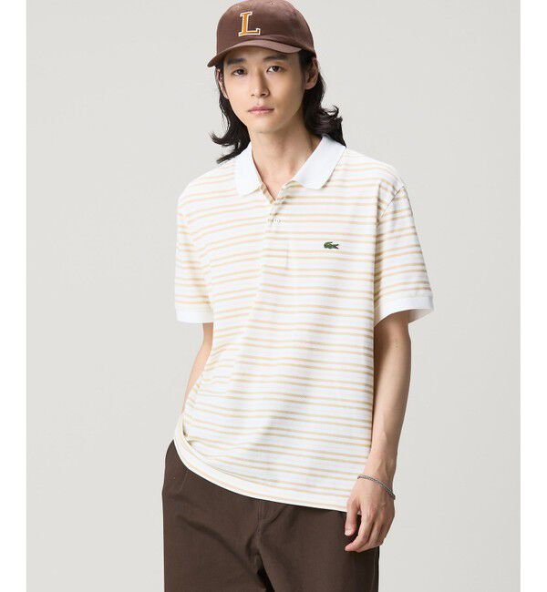 LACOSTE「マルチボーダー鹿の子地ポロシャツ」|ポロシャツ|