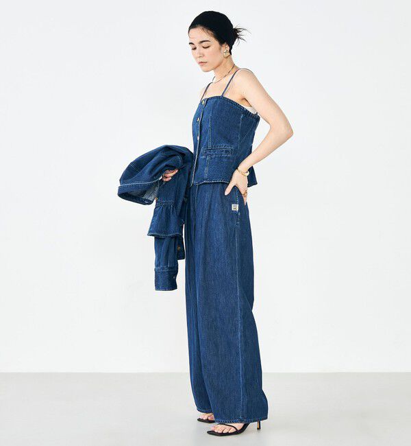 Rie Miller「【RM denim】2WAYデニムビスチェ」|キャミソール|