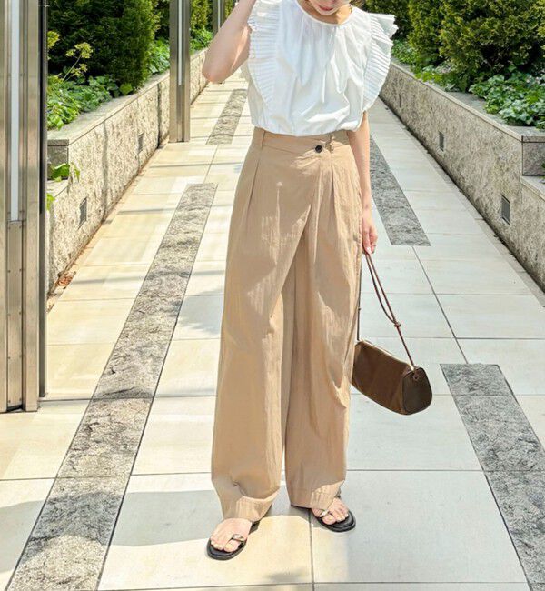 NOLLEY'S「【一部WEB限定サイズ】《撥水》ウォッシャブル撥水ワイドラップパンツ」|その他|