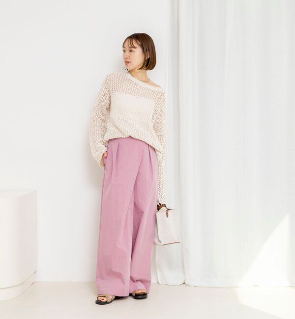 NOLLEY'S「【一部WEB限定サイズ】《撥水》ウォッシャブル撥水ワイドラップパンツ」|その他|