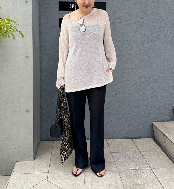 NOLLEY'S sophi「《撥水》カットジョーゼットスリットパンツ」|その他|