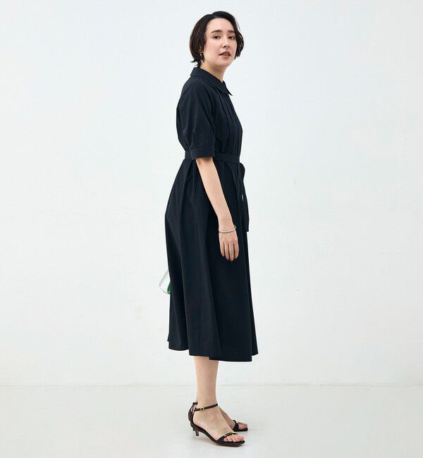 NOLLEY'S「ウォッシャブルAラインタックワンピース」|ワンピース|