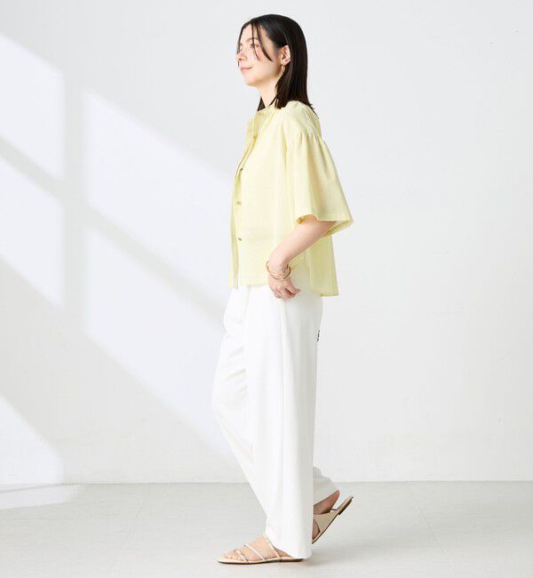 NOLLEY'S「【BECシリーズ】ウォッシャブル袖2ＷAYシアーボイルブラウス」|シャツ・ブラウス|
