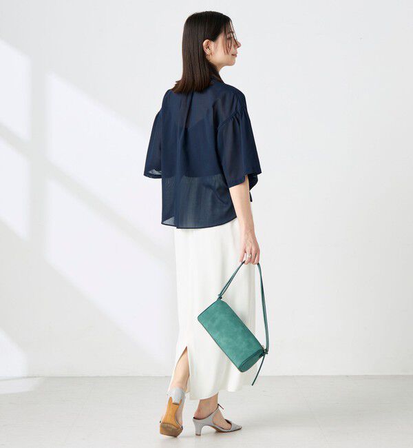 NOLLEY'S「【BECシリーズ】ウォッシャブル袖2ＷAYシアーボイルブラウス」|シャツ・ブラウス|