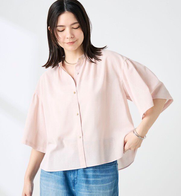 NOLLEY'S「【BECシリーズ】ウォッシャブル袖2ＷAYシアーボイルブラウス」|シャツ・ブラウス|
