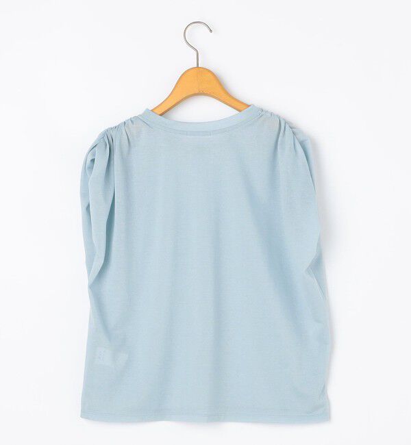 NOLLEY'S「ウォッシャブルシアードライコットンショルダーギャザープルオーバー」|Tシャツ・カットソー|