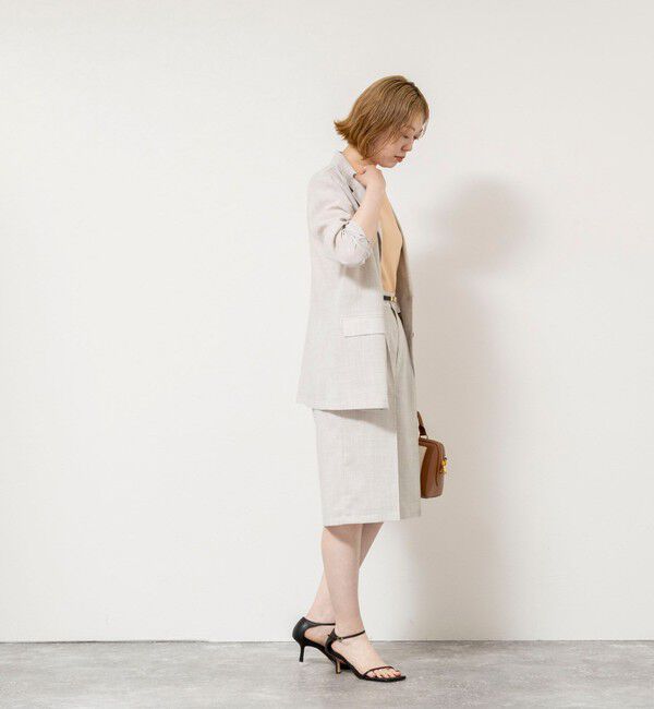 NOLLEY'S sophi「《セットアップ対応》ウォッシャブルリネンライクシアーボイルハーフパンツ」|その他|