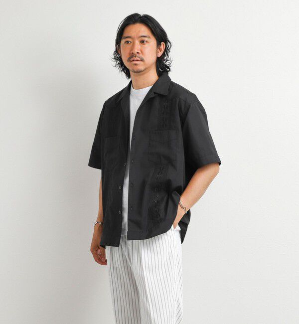 NOLLEY'S goodman「クジラ刺繍 キューバシャツ 26SS」|シャツ・ブラウス|