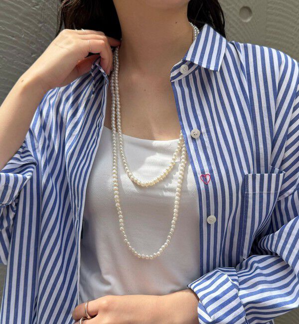 fredy emue「【人気の為、再販売！】パール/メタルマルチロングネックレス」|ネックレス|オフホワイト