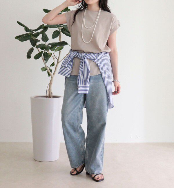 fredy emue「シルケットフレンチタックTシャツ」|Tシャツ・カットソー|
