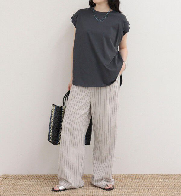 fredy emue「シルケットフレンチタックTシャツ」|Tシャツ・カットソー|