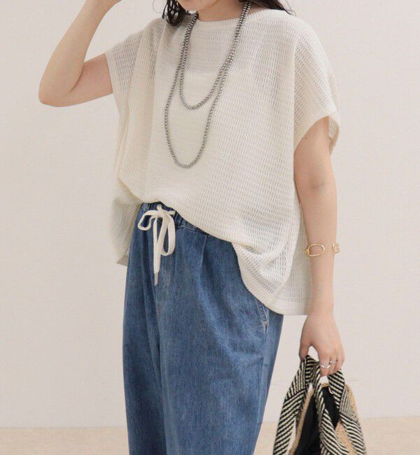fredy emue「メッシュフレンチプルオーバーカットソー」|Tシャツ・カットソー|