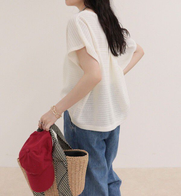 fredy emue「メッシュフレンチプルオーバーカットソー」|Tシャツ・カットソー|