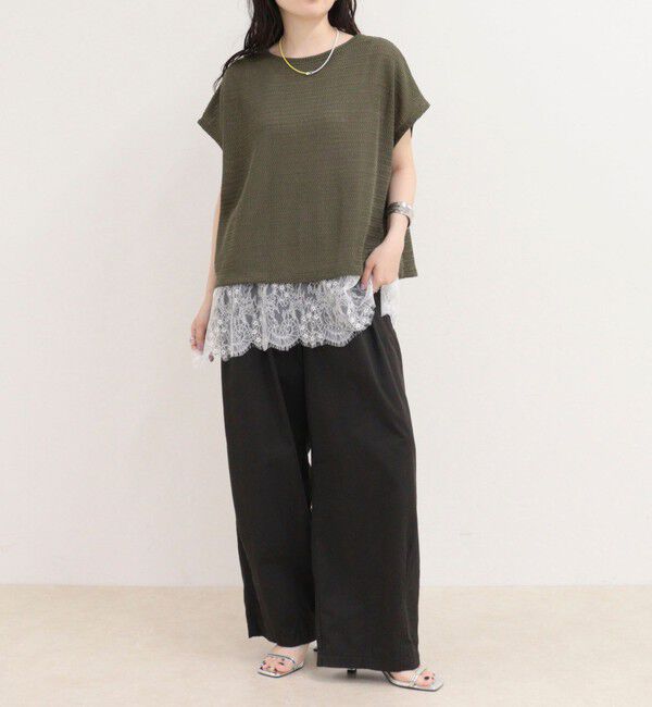 fredy emue「メッシュフレンチプルオーバーカットソー」|Tシャツ・カットソー|