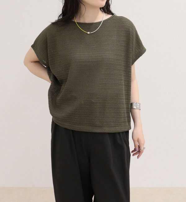 fredy emue「メッシュフレンチプルオーバーカットソー」|Tシャツ・カットソー|