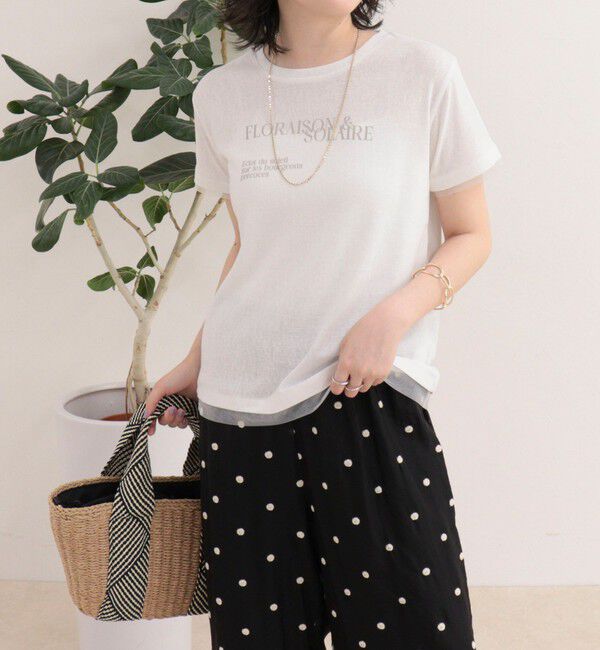 fredy emue「シアーレイヤードＴシャツ」|Tシャツ・カットソー|オフホワイト