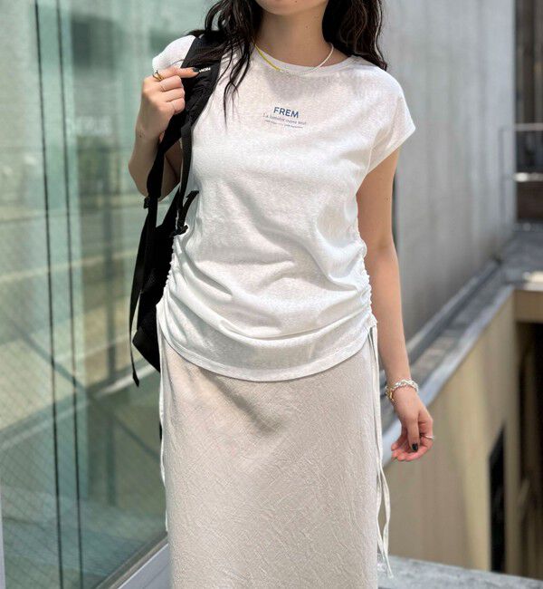 fredy emue「シャーリングノースリーブカットソー」|Tシャツ・カットソー|