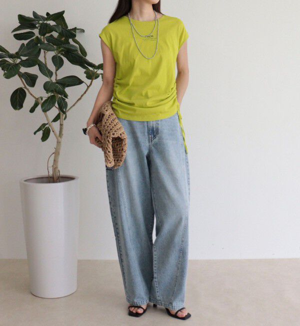 fredy emue「シャーリングノースリーブカットソー」|Tシャツ・カットソー|
