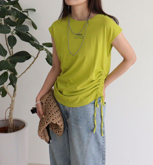 fredy emue「シャーリングノースリーブカットソー」|Tシャツ・カットソー|