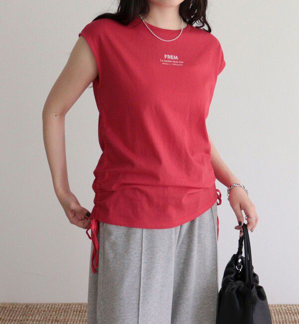 fredy emue「シャーリングノースリーブカットソー」|Tシャツ・カットソー|