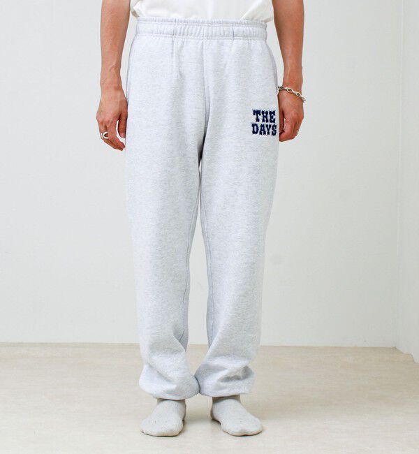 GLOSTER「【THE DAYS/ザ デイ】HIGE SWEAT PANTS 髭文字刺繍 スウェットパンツ 裏起毛」|その他|