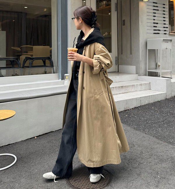 fredy emue「【発売のたび即完売】袖ボリュームトレンチコート」|トレンチコート|
