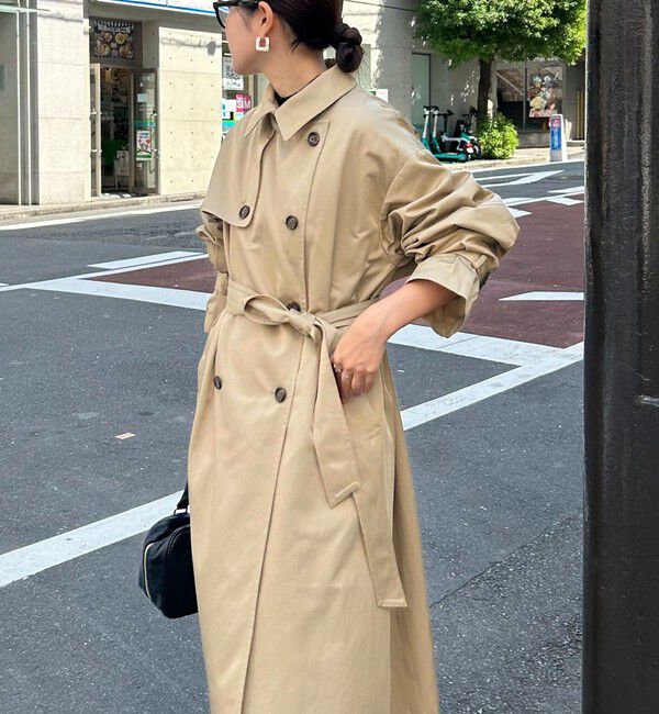 fredy emue「【発売のたび即完売】袖ボリュームトレンチコート」|トレンチコート|