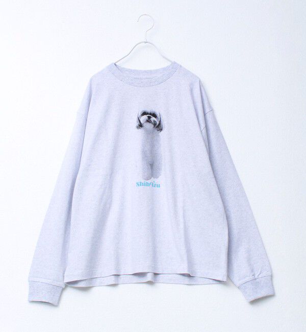 GLOSTER「【新デザイン】【DOG&CAT】NEW犬猫ロンT」|Tシャツ・カットソー|グレー系その他2