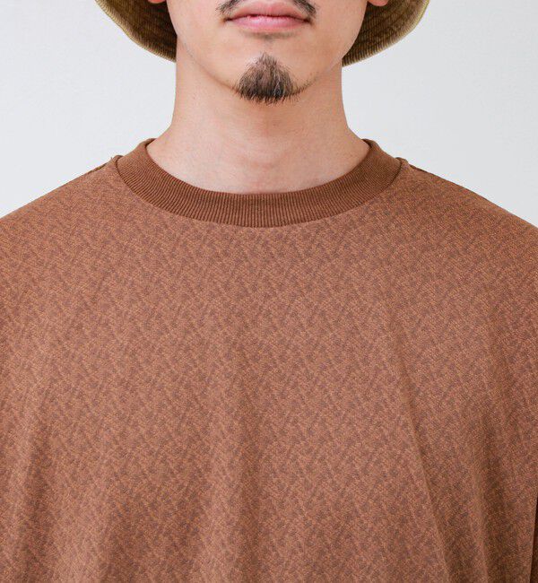 GLOSTER「ウォールジャガード リンクス クルーネック ロンT 」|Tシャツ・カットソー|