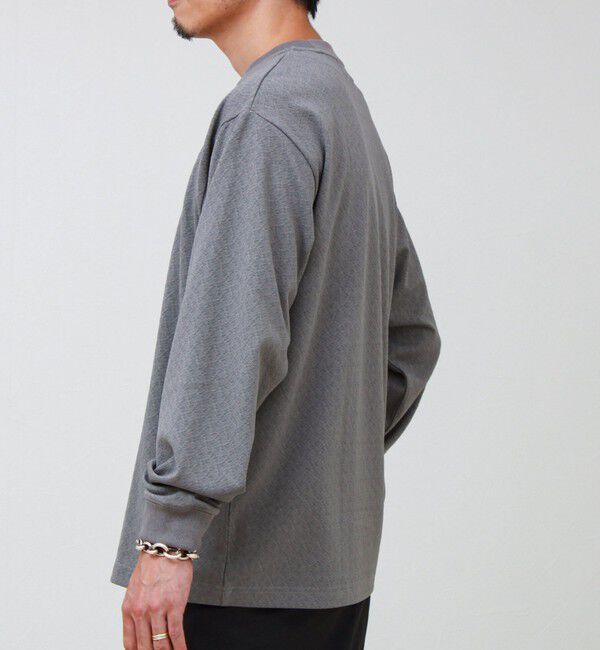 GLOSTER「ウォールジャガード リンクス クルーネック ロンT 」|Tシャツ・カットソー|