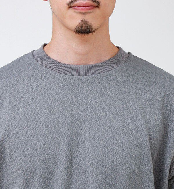 GLOSTER「ウォールジャガード リンクス クルーネック ロンT 」|Tシャツ・カットソー|
