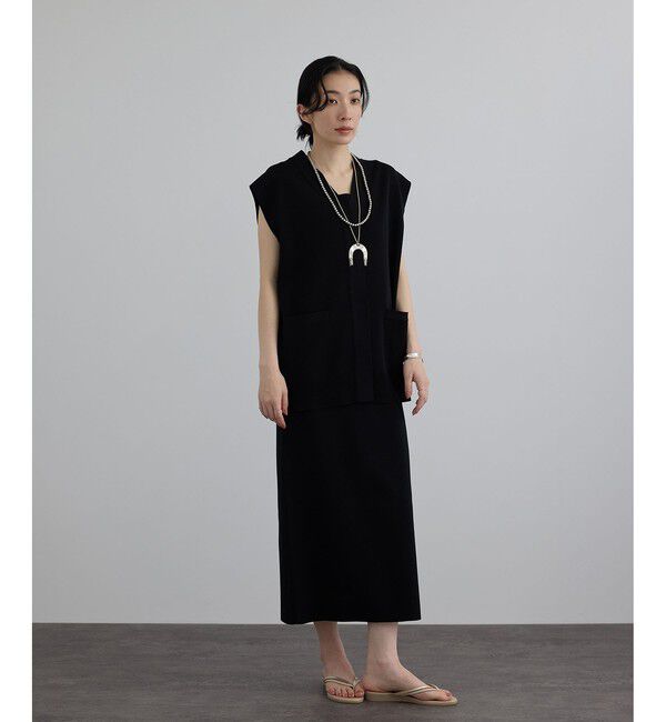 SALON adam et rope'「スクエアネックナローワンピース / セットアップ対応」|ワンピース|