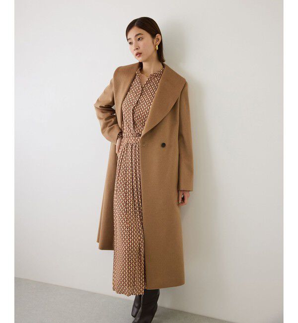 ROPE「【7/31(金)発売開始】プレミアムカシミヤショールカラーコート【一部J'aDoRe限定カラー】/逸品・26AW」|ステンカラーコート|