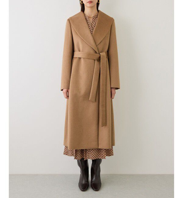 ROPE「【7/31(金)発売開始】プレミアムカシミヤショールカラーコート【一部J'aDoRe限定カラー】/逸品・26AW」|ステンカラーコート|