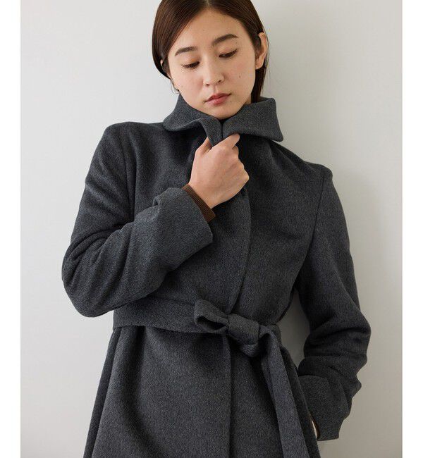 ROPE「【7/31(金)発売開始】プレミアムカシミヤショールカラーコート【一部J'aDoRe限定カラー】/逸品・26AW」|ステンカラーコート|
